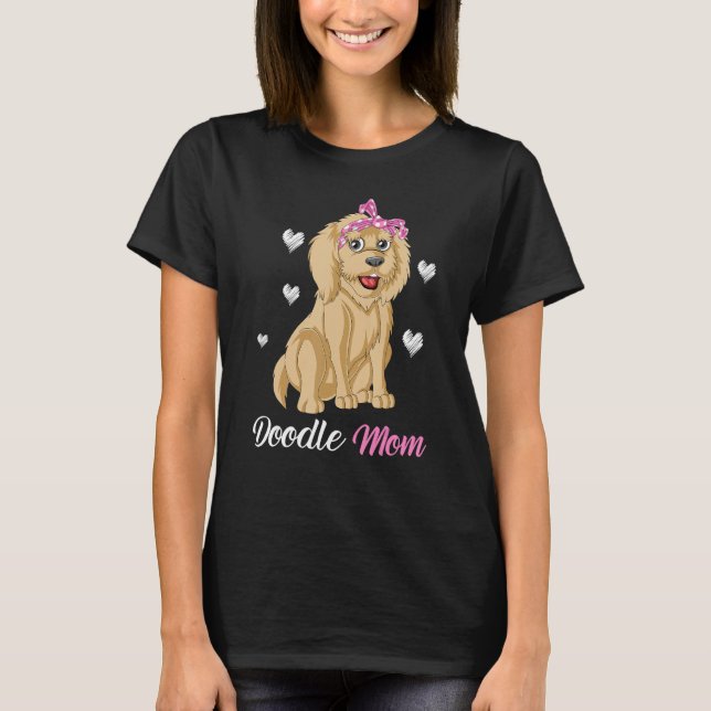 Camiseta Doodle Mom Funny And Cute Goldendoodle For Mom Mot (Frente)