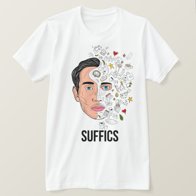 Camiseta DoodleMan | SUFICIENTES (Frente do Design)