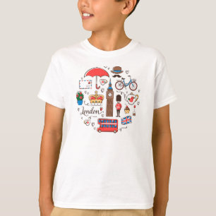 Camiseta Doodles de Londres