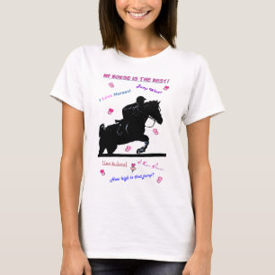 Camiseta Doodles do cavalo