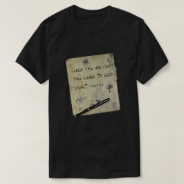 Camiseta Doodles "loucos" do Grunge das citações