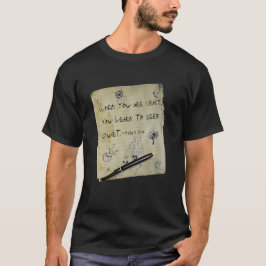 Camiseta Doodles "loucos" do Grunge das citações