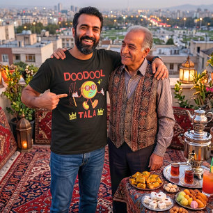 Camiseta Doodool Tala   Presente Iraniano Divertido para Ma