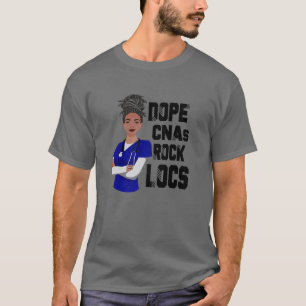 Camiseta Dope Cnas Rock Bloqueia Enfermagem de Mulher Negra