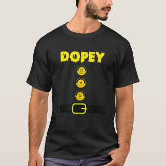 Camiseta Dopey Dwarf Costume Correspondente à Família Dopey