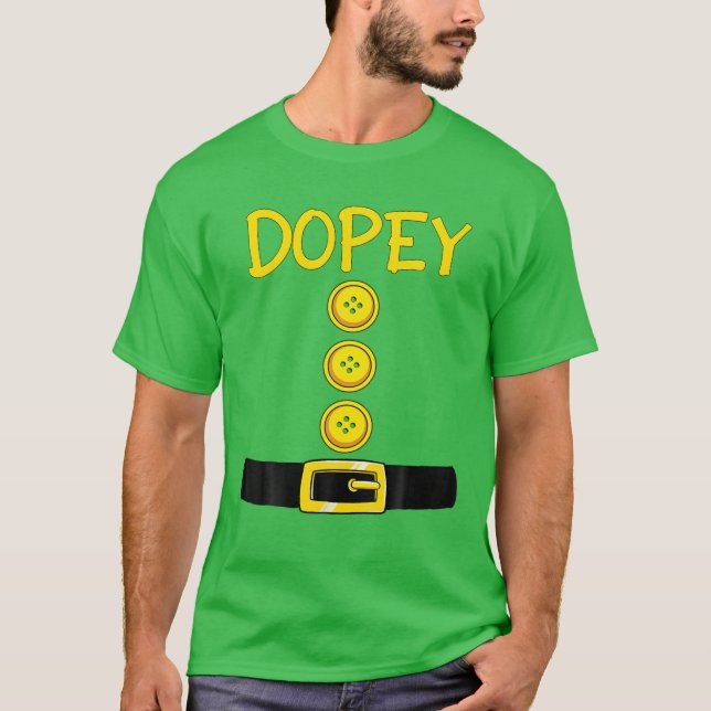 Camiseta Dopey Dwarf Halloween - Cor do Figurino Correspond (Frente)