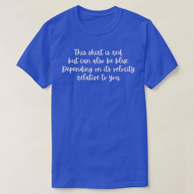 Camiseta Doppler Effect Poem (Frente do Design)