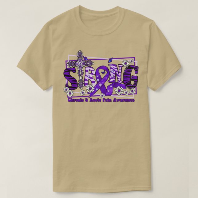 Camiseta Dor aguda crônica Sensibilização através da fita F (Frente do Design)