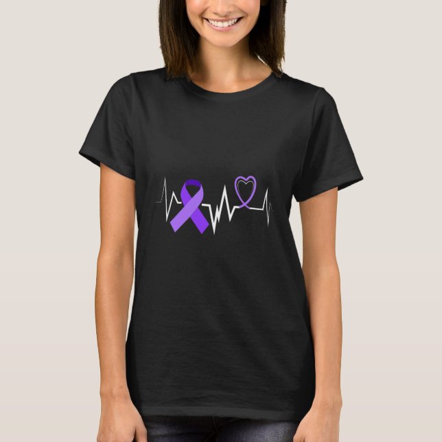 Camiseta Dor Cardíaca Epilepsia Fita Disfunção Epilepsia Aw (Frente)
