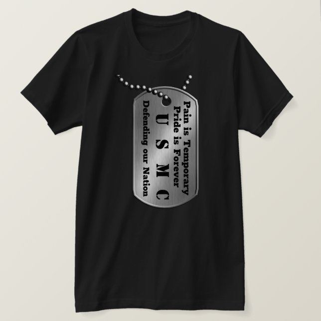 Camiseta Dor é Orgulho Temporário para Sempre (Frente do Design)