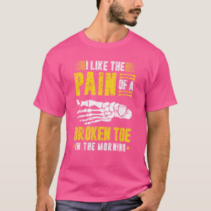 Camiseta Dor Na Recuperação Da Fratura Do Toque Quebrado
