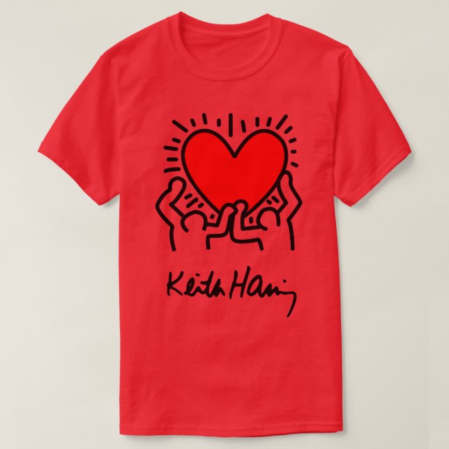 Camiseta dor no keith haring 2 pinos (Frente do Design)