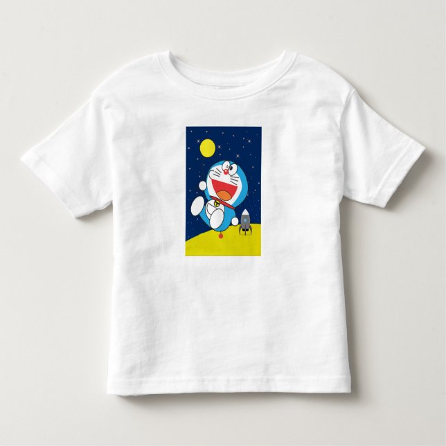 Camiseta Doraemon at Space Adventure Design  (Frente)