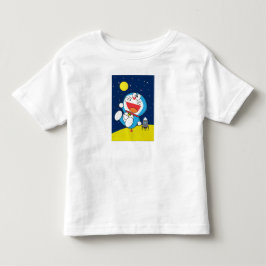 Camiseta Doraemon na Design de Aventura Espacial 