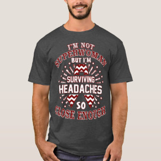 Camiseta Dores De Cabeça Sensibilização Não Sou Super Mulhe