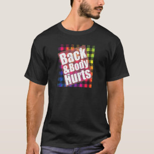 Camiseta Dores nas Costas e no Corpo TieDye Plaid Citação