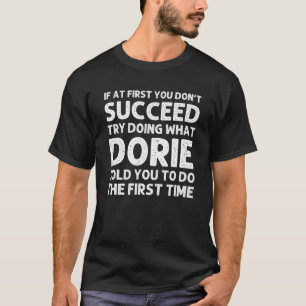 Camiseta DORIE Nome Personalizado Aniversário Engraçado Nat