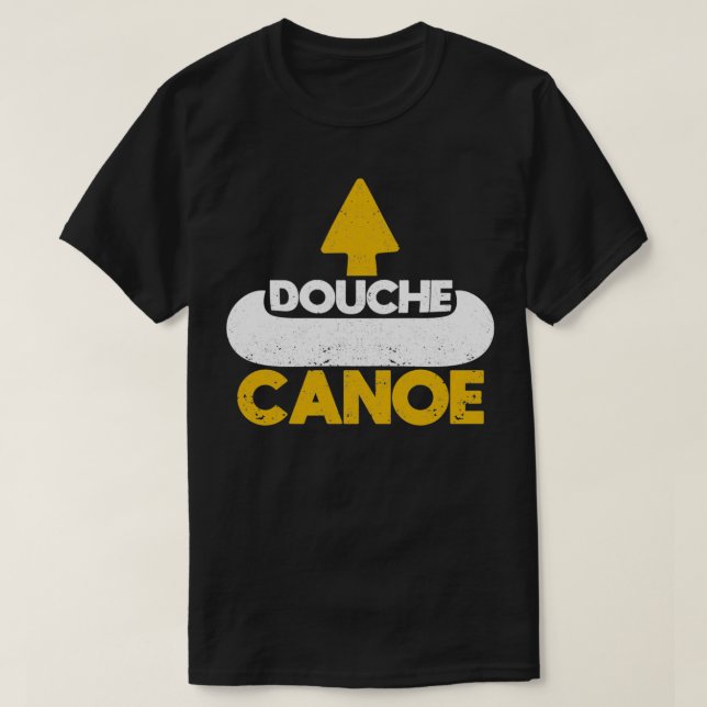 Camiseta Dork Canoe Autodesprezando Seta Para Cima Engraçad (Frente do Design)