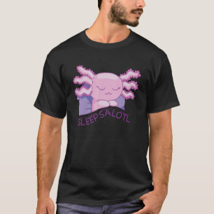 Camiseta Dorme muito sonhando com Axolotl