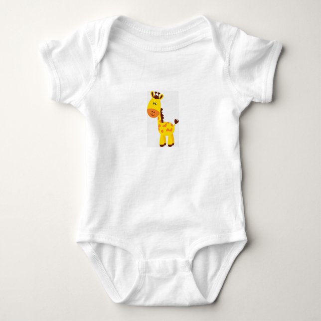 Camiseta Dormente de roupa de bebê da Giraffe (Frente)