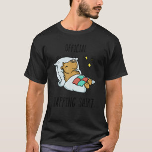 Camiseta Dormindo Capybara Pajamas Sleepyhead
