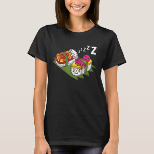 Camiseta Dormindo Sushi Japão Comida japonês Chef de cozinh