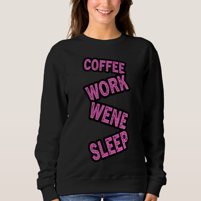 Camiseta Dormir Coffeeworkwinismo (Frente)