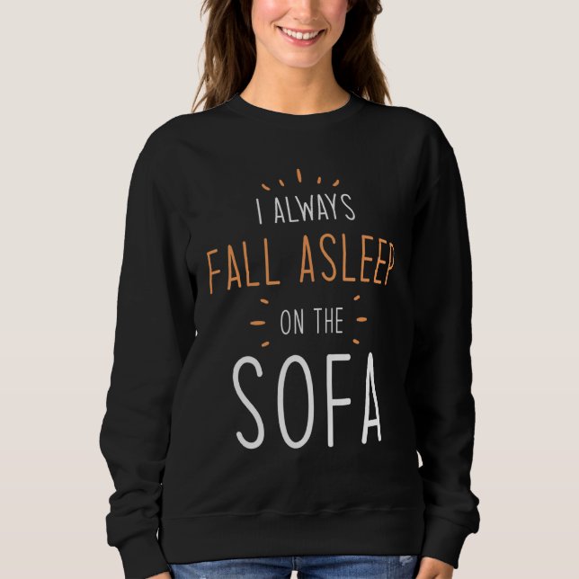 Camiseta Dormir Diz Que Eu Sempre Caio No Sofá (Frente)