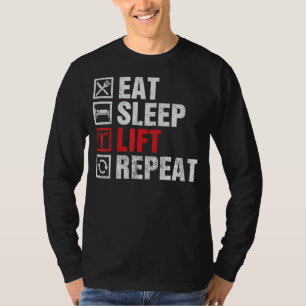 Camiseta Dormir Elevação, Malhações Mulheres Homens Constru