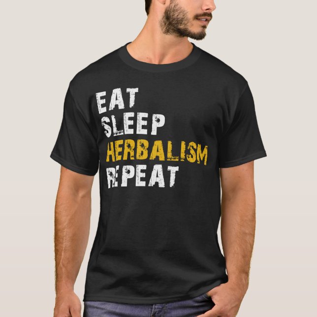 Camiseta dormir Herbalismo repetir (Frente)