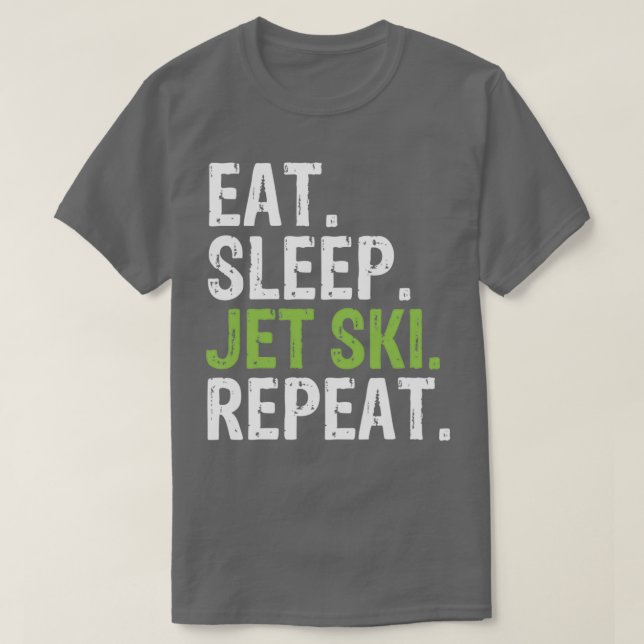 Camiseta Dormir Jet ski repetir 4 (Frente do Design)
