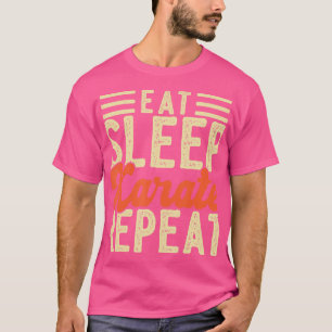 Camiseta Dormir Karate Repete Homens Mulheres Engraçadas Ka