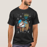 Camiseta Dormir Lita Menorah Hanukkah Chanukah Animal Je<br><div class="desc">Sangrento e mortal Menorah Hanukkah Chanukah</div>