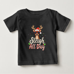 Camiseta Dormir O Dia Todo Engraçado Reindee Amantes De Nat