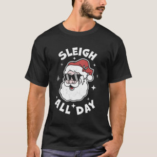 Camiseta Dormir O Dia Todo Papais noeis Do Papai Noel Sleig