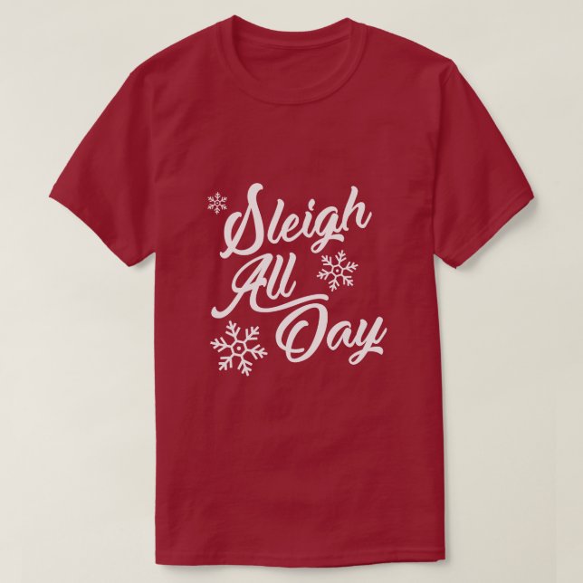 CAMISETA DORMIR O DIA TODO PRESENTE DE NATAL (Frente do Design)