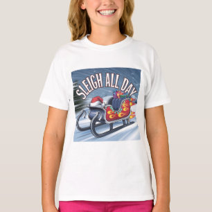 Camiseta Dormir o dia todo: Turbo Ride dos Papais noeis
