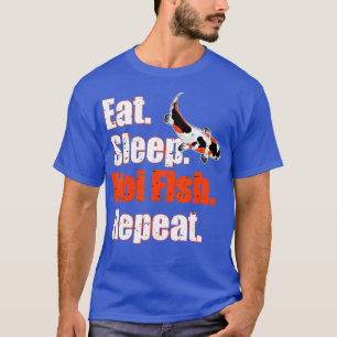 Camiseta Dormir Peixe Koi Repete Tancho Afastado