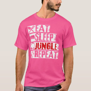 Camiseta Dormir Selva Repetir Drum N Bass Rave Drum E