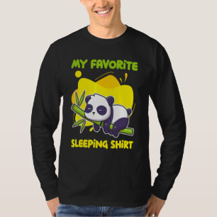 Camiseta Dormir Tarde Dormindo Panda Ursinho Bonito Dormind