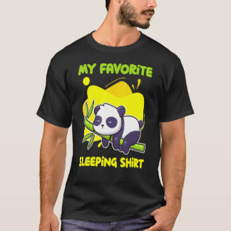 Camiseta Dormir Tarde Dormindo Panda Ursinho Bonito Dormind
