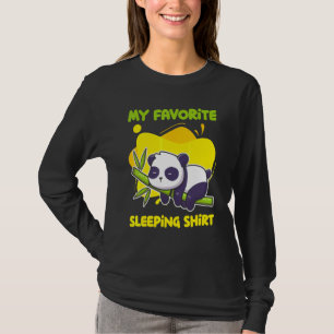 Camiseta Dormir Tarde Dormindo Panda Ursinho Bonito Dormind