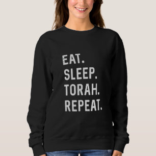 Camiseta Dormir Torah Repetir Hebraico Judeu Matan Torah S