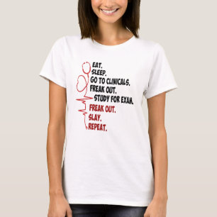 Camiseta Dormir Vai Para Clínicos, Enfermeira Lover