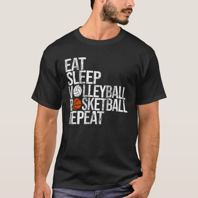 Camiseta Dormir, Voleibol, Bola Engraçada (Frente)