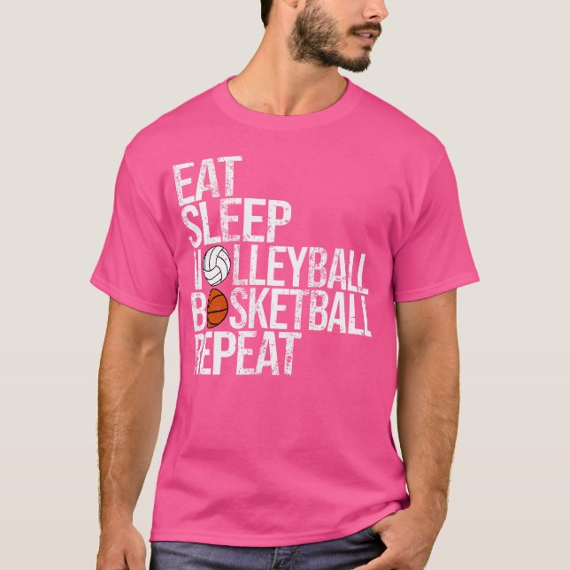 Camiseta Dormir, Voleibol, Bola Engraçada (Frente)