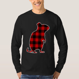 Camiseta Dormouse Red Buffalo Xadrez Rodent Correspondente
