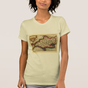 Camiseta Dorset Dorsetshire County England Antigo Mapa Hist