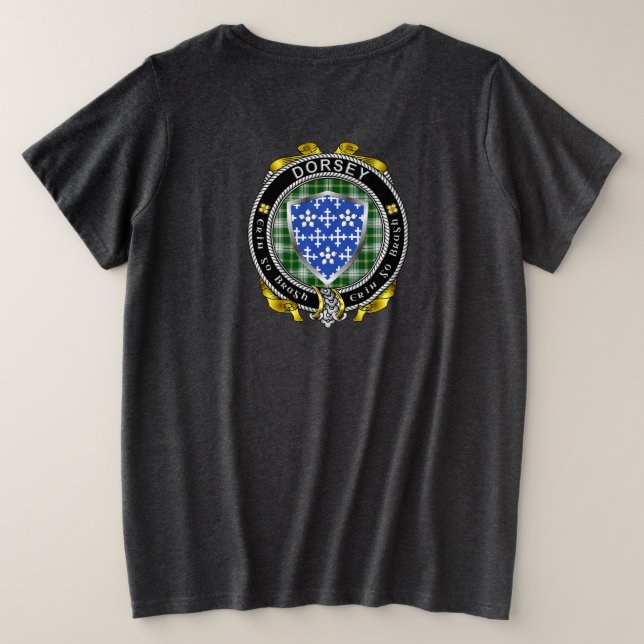 Camiseta Dorsey/Darcy Irish Shield Shield Women's (Verso do Design)