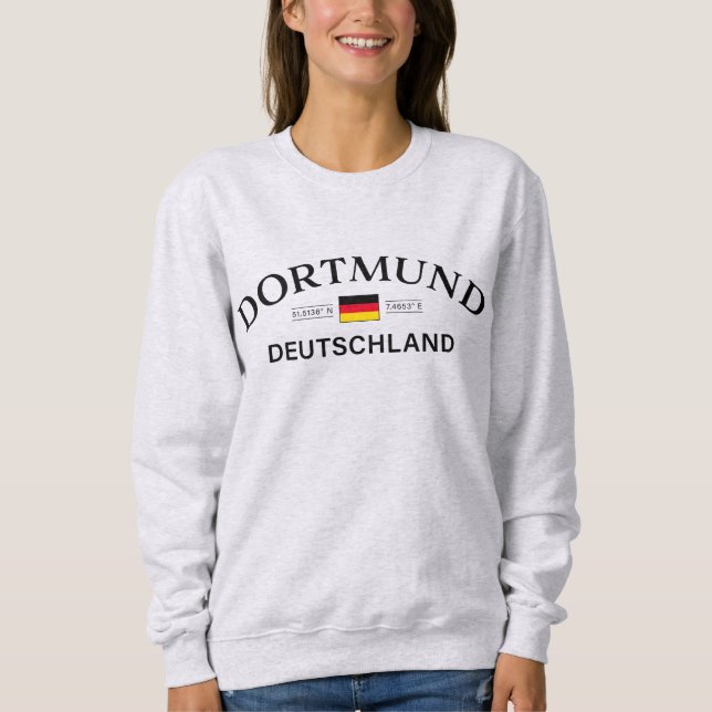 Camiseta Dortmund Alemanha Coordenadas Alemão (Frente)
